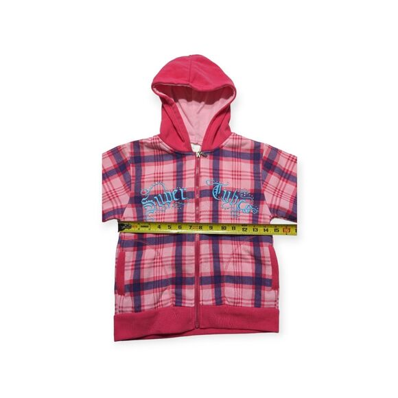 MJ Collection Girls Pink Hoodie 'Super Cubes' Size 10 - Picture 4 of 6